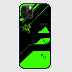 Чехол для iPhone 12 Pro Razer geometry game, цвет: 3D-черный
