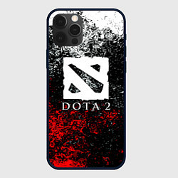 Чехол для iPhone 12 Pro Dota2 брызги красок, цвет: 3D-черный