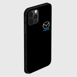 Чехол для iPhone 12 Pro Mazda logo auto, цвет: 3D-черный — фото 2