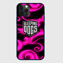 Чехол для iPhone 12 Pro Sleeping dogs japan gta dragon, цвет: 3D-черный