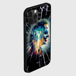 Чехол для iPhone 12 Pro Джокер в мегаполисе - осколки, цвет: 3D-черный — фото 2
