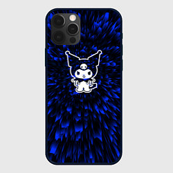 Чехол для iPhone 12 Pro Kuromi blue energy, цвет: 3D-черный