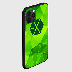 Чехол для iPhone 12 Pro Exo green poly, цвет: 3D-черный — фото 2