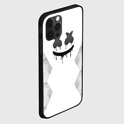 Чехол для iPhone 12 Pro Marshmello white poly, цвет: 3D-черный — фото 2