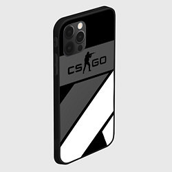 Чехол для iPhone 12 Pro Counter strike geometry steel, цвет: 3D-черный — фото 2