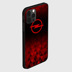 Чехол для iPhone 12 Pro Opel red poly, цвет: 3D-черный — фото 2