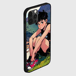 Чехол для iPhone 12 Pro A girl anime, цвет: 3D-черный — фото 2