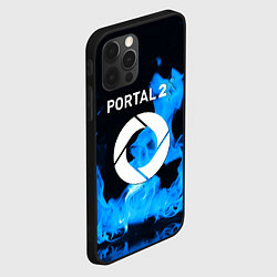 Чехол для iPhone 12 Pro Portal 2 blue flame, цвет: 3D-черный — фото 2