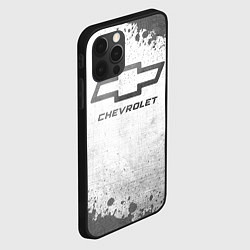 Чехол для iPhone 12 Pro Chevrolet - white gradient, цвет: 3D-черный — фото 2