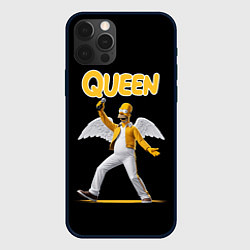 Чехол для iPhone 12 Pro Queen Гомер Симпсон, цвет: 3D-черный