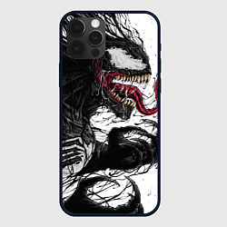 Чехол для iPhone 12 Pro Venom - Symbiot, цвет: 3D-черный