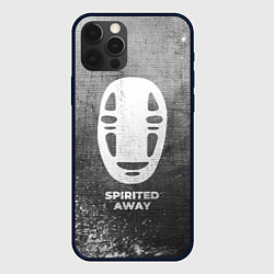 Чехол для iPhone 12 Pro Spirited Away - grey gradient, цвет: 3D-черный