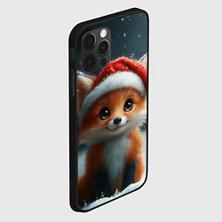 Чехол для iPhone 12 Pro Лисенок новогодний, цвет: 3D-черный — фото 2