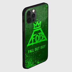 Чехол для iPhone 12 Pro Fall Out Boy - green gradient, цвет: 3D-черный — фото 2