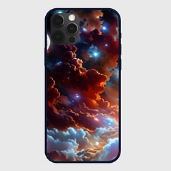 Чехол для iPhone 12 Pro Космические звезды, цвет: 3D-черный