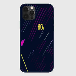 Чехол для iPhone 12 Pro Восьмидесятые, цвет: 3D-черный