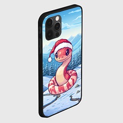 Чехол для iPhone 12 Pro Змея символ 2025 года, цвет: 3D-черный — фото 2