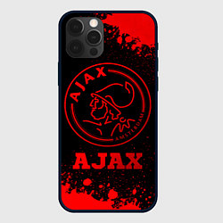 Чехол для iPhone 12 Pro Ajax - red gradient, цвет: 3D-черный