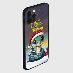 Чехол для iPhone 12 Pro С новым 2025 годом змейка, цвет: 3D-черный — фото 2
