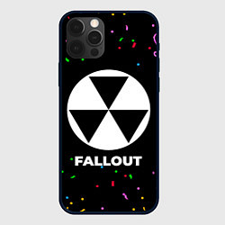 Чехол для iPhone 12 Pro Fallout конфети, цвет: 3D-черный