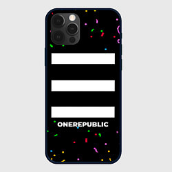 Чехол для iPhone 12 Pro OneRepublic конфети, цвет: 3D-черный