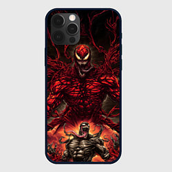 Чехол для iPhone 12 Pro Веном в плену Карнажа, цвет: 3D-черный