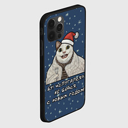 Чехол для iPhone 12 Pro Кот Бу - С новым годом, цвет: 3D-черный — фото 2