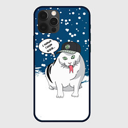 Чехол для iPhone 12 Pro Котозмей Бендер - 2025, цвет: 3D-черный