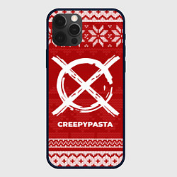 Чехол для iPhone 12 Pro Новогодний CreepyPasta, цвет: 3D-черный