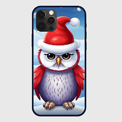 Чехол для iPhone 12 Pro Зимний совенок в шапочке, цвет: 3D-черный