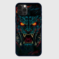Чехол для iPhone 12 Pro Демон химера, цвет: 3D-черный