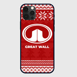 Чехол для iPhone 12 Pro Новогодний Great Wall, цвет: 3D-черный