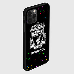 Чехол для iPhone 12 Pro Liverpool конфети, цвет: 3D-черный — фото 2