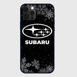 Чехол для iPhone 12 Pro Снежный Subaru, цвет: 3D-черный