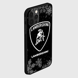 Чехол для iPhone 12 Pro Снежный Lamborghini, цвет: 3D-черный — фото 2