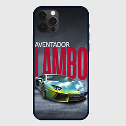 Чехол для iPhone 12 Pro Итальянский суперкар Lambo Aventador, цвет: 3D-черный