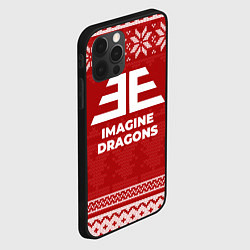 Чехол для iPhone 12 Pro Новогодний Imagine Dragons, цвет: 3D-черный — фото 2