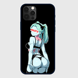 Чехол для iPhone 12 Pro Rebecca waifu - Cyberpunk, цвет: 3D-черный