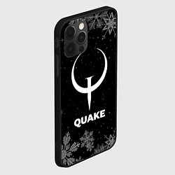 Чехол для iPhone 12 Pro Снежный Quake, цвет: 3D-черный — фото 2