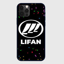 Чехол для iPhone 12 Pro Lifan конфети, цвет: 3D-черный