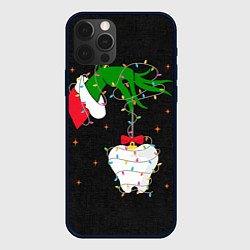 Чехол для iPhone 12 Pro Гринч похищает у зубной феи, цвет: 3D-черный