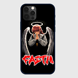 Чехол для iPhone 12 Pro Makima faith - Chainsaw man, цвет: 3D-черный