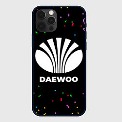 Чехол для iPhone 12 Pro Daewoo конфети, цвет: 3D-черный