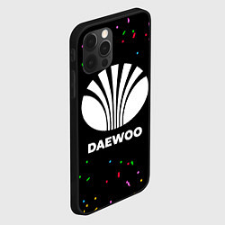 Чехол для iPhone 12 Pro Daewoo конфети, цвет: 3D-черный — фото 2