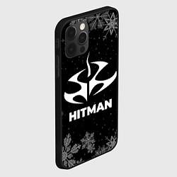 Чехол для iPhone 12 Pro Снежный Hitman, цвет: 3D-черный — фото 2