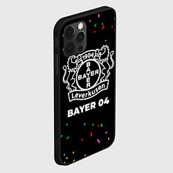 Чехол для iPhone 12 Pro Bayer 04 конфети, цвет: 3D-черный — фото 2