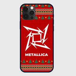 Чехол для iPhone 12 Pro Metallica new year, цвет: 3D-черный