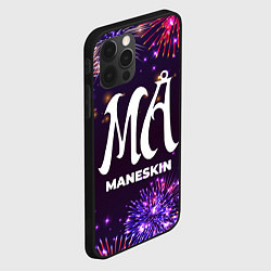 Чехол для iPhone 12 Pro Праздничный Maneskin, цвет: 3D-черный — фото 2