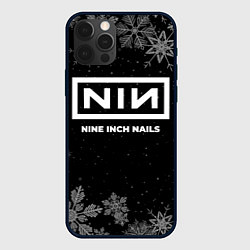 Чехол для iPhone 12 Pro Снежный Nine Inch Nails, цвет: 3D-черный