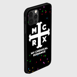 Чехол для iPhone 12 Pro My Chemical Romance конфети, цвет: 3D-черный — фото 2